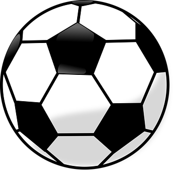 Classic Soccer Ball Vector Illustration PNG