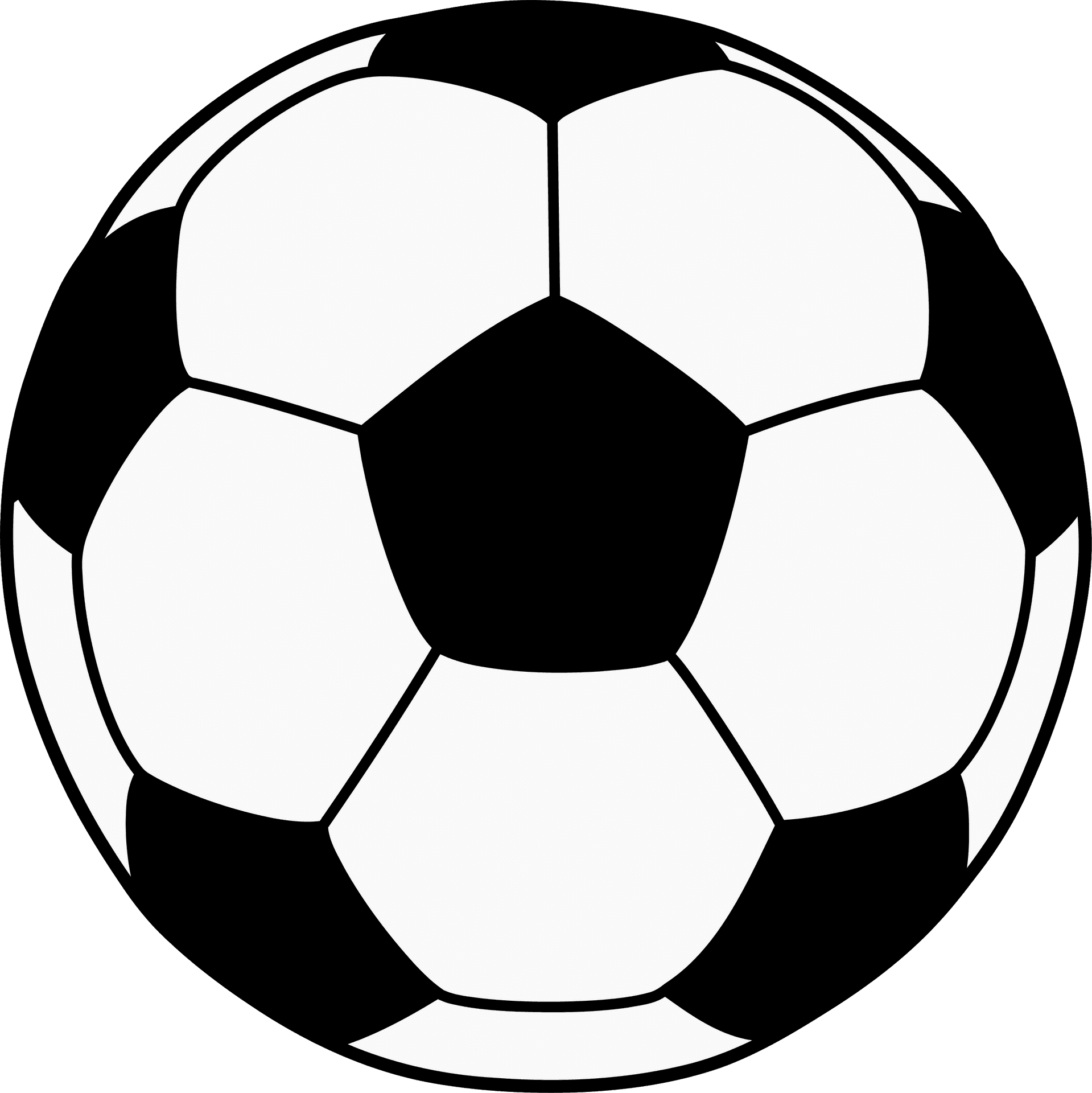 Classic Soccer Ball Vector PNG