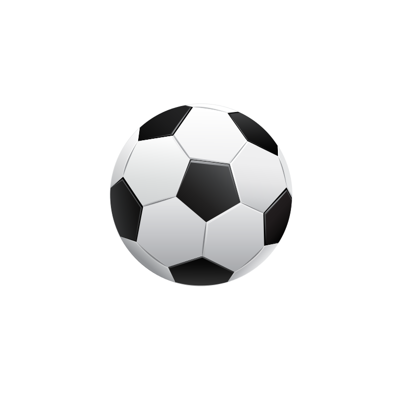 Classic Soccer Ballon Black Background PNG