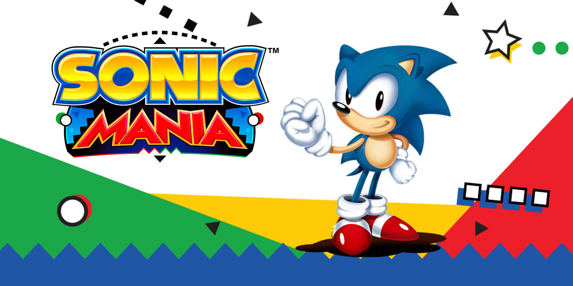 Classic Sonic in action on a thrilling adventure Wallpaper