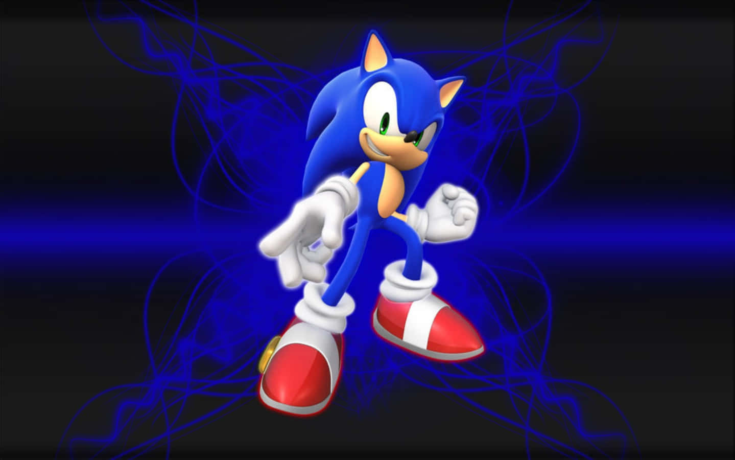 "Getting ready to explore a new level in the classic Sonic game!"