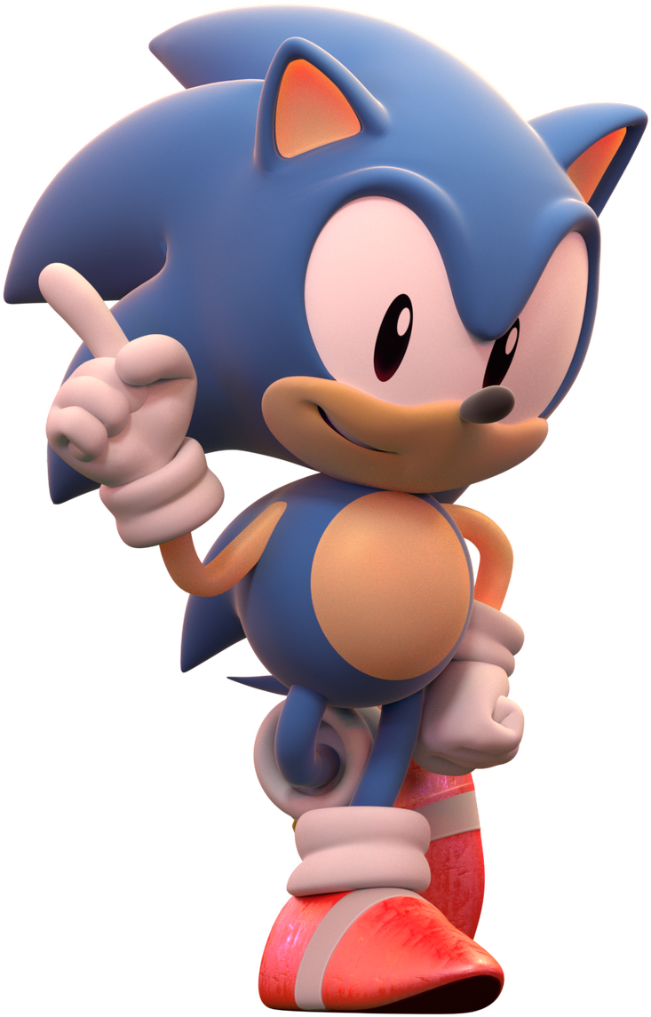 Download Classic Sonic Pose.png | Wallpapers.com