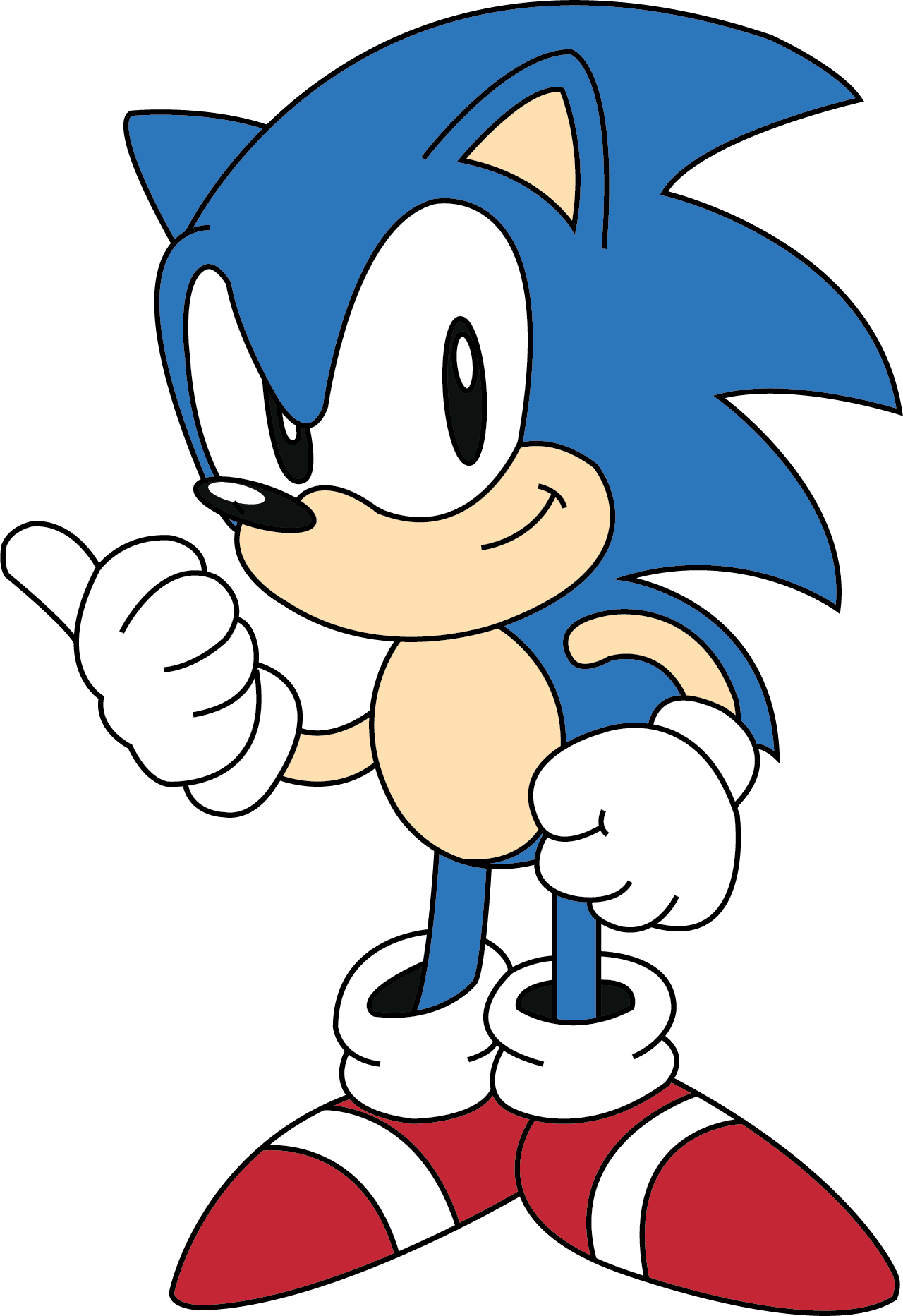 Classic Sonic Pose.png PNG