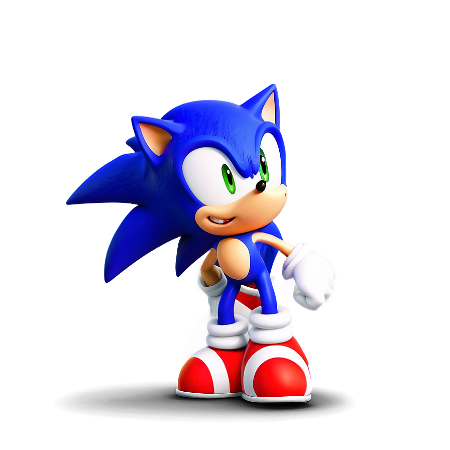 Classic Sonic Pose Png Clr56 PNG