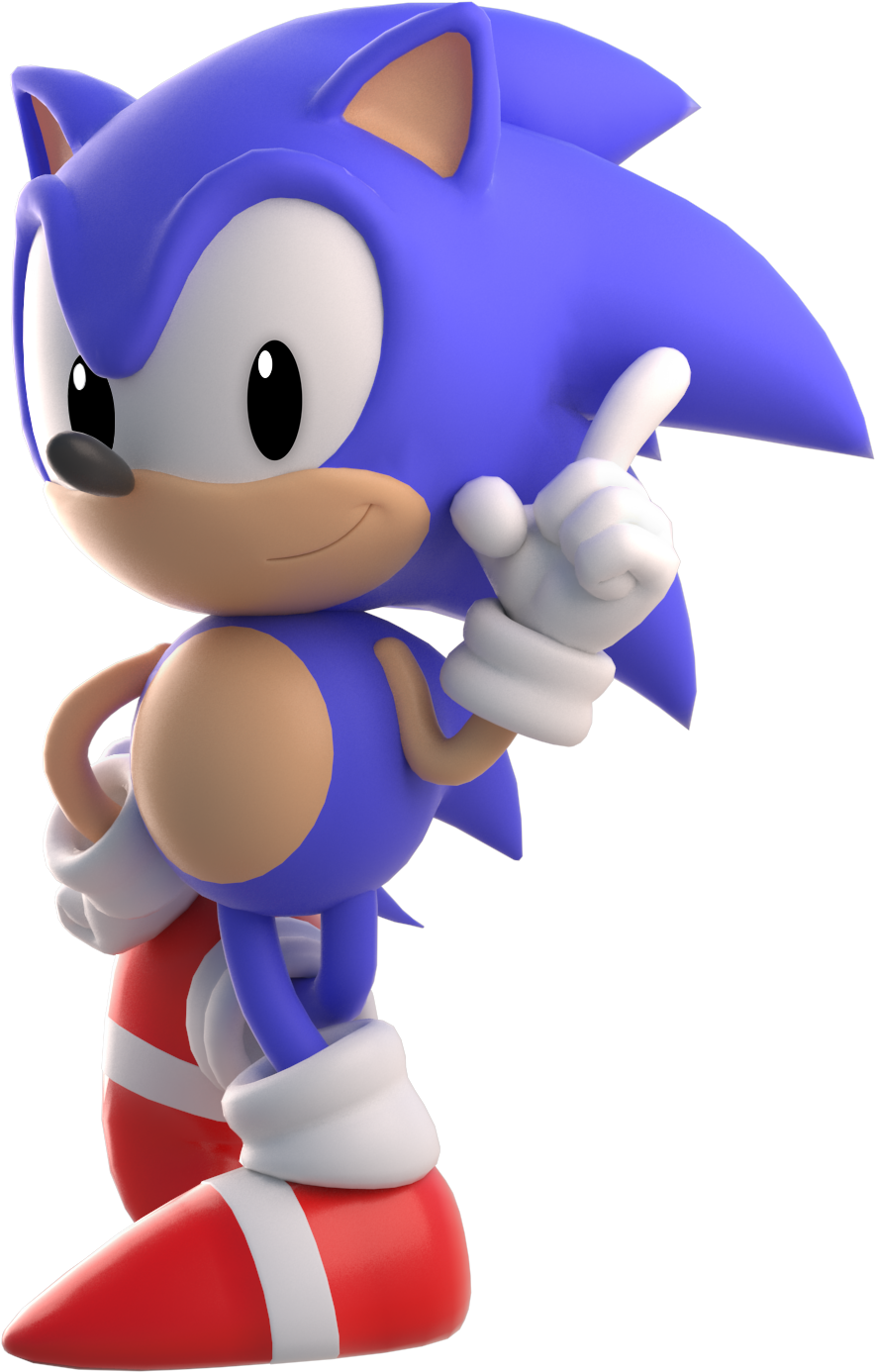 Download Classic Sonic Pose Png