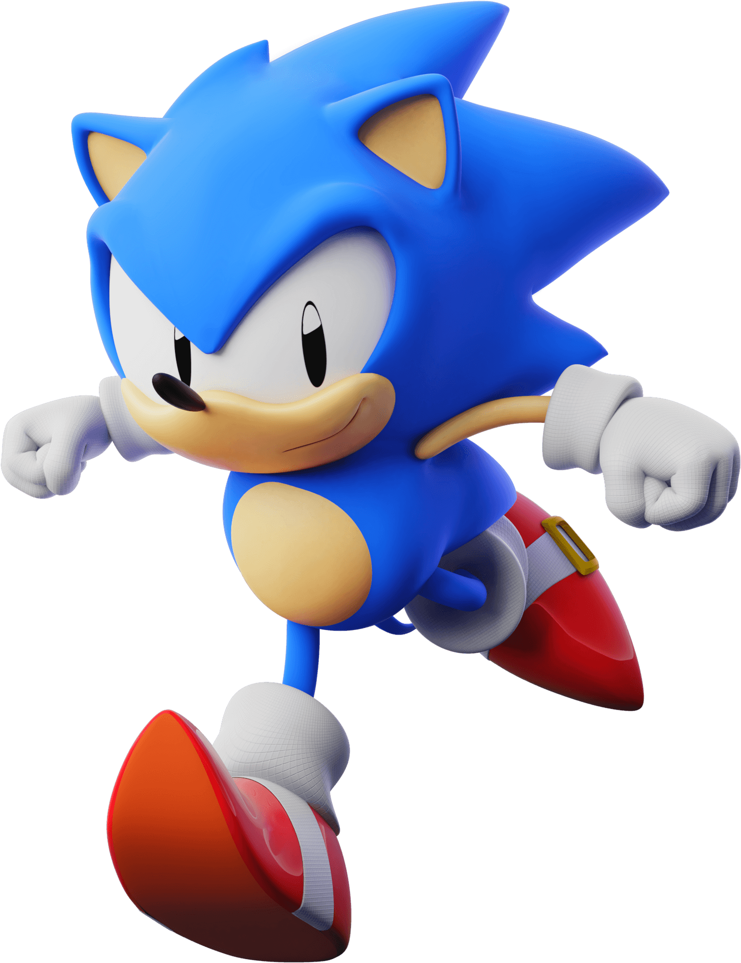 Classic Sonic Running Pose PNG