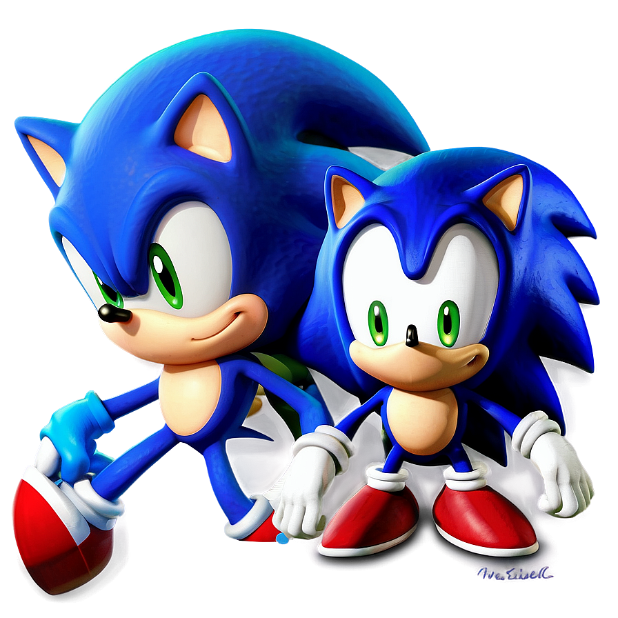 Download Classic Sonic The Hedgehog Png 48 | Wallpapers.com