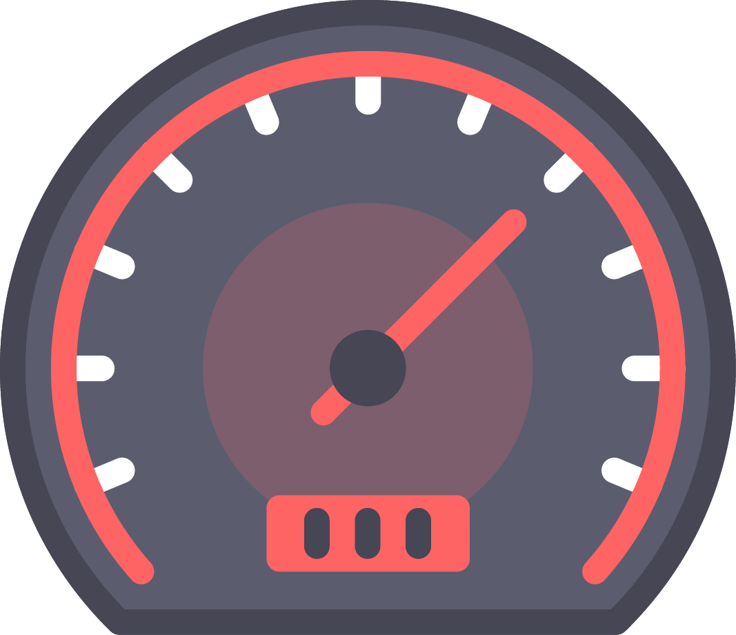 Classic Speedometer Design PNG