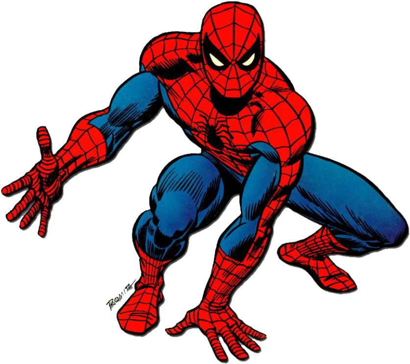 Classic Spider Man Pose PNG