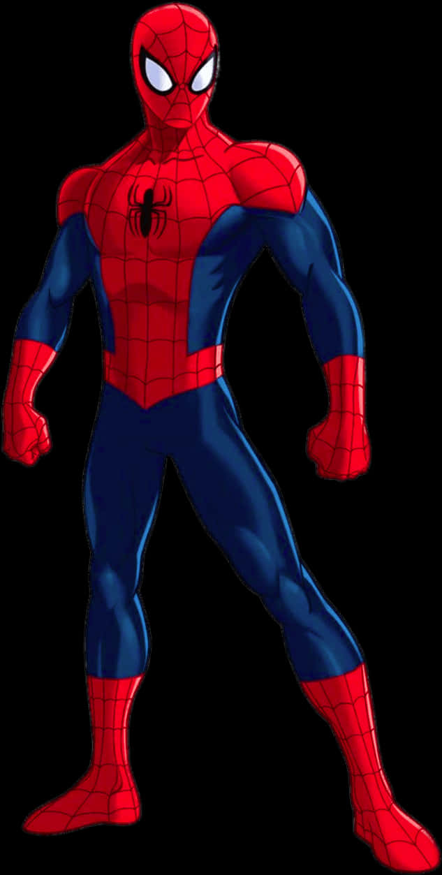 Classic Spiderman Pose PNG