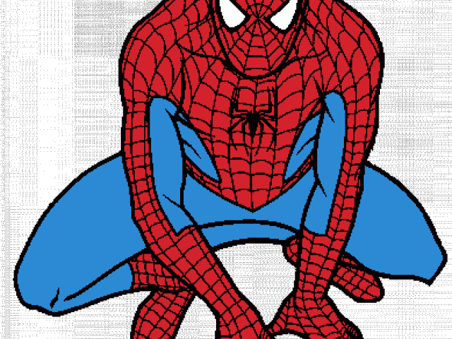 Classic Spiderman Pose PNG