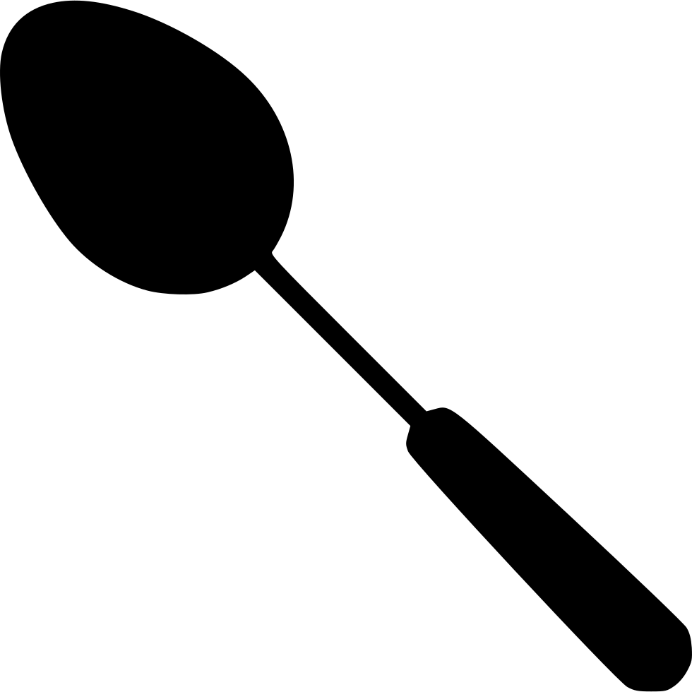 Classic Spoon Silhouette PNG