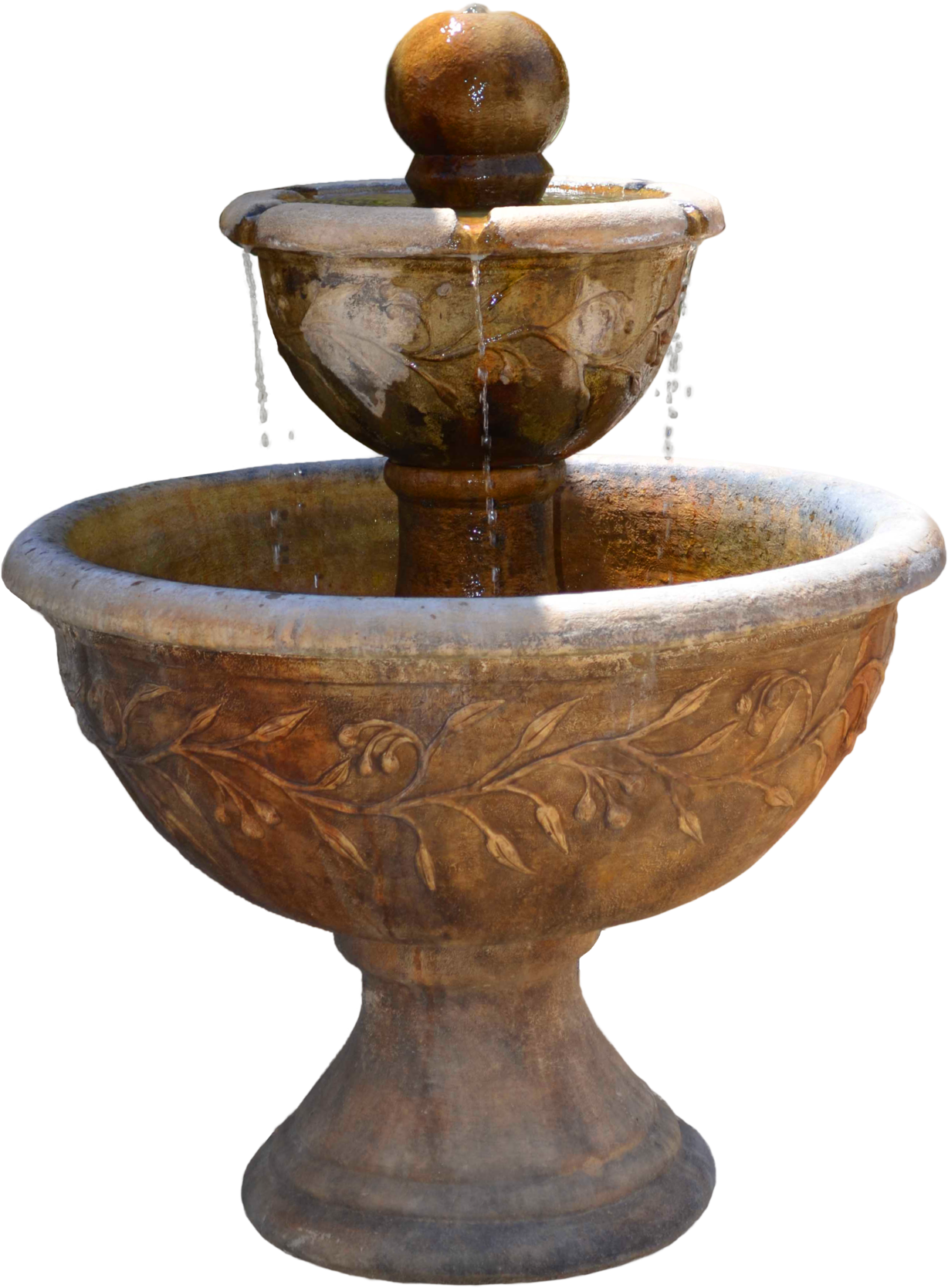 Classic Stone Fountain Water Feature PNG