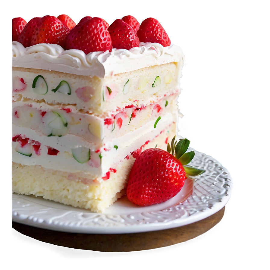 Classic Strawberry Cake Png Gcu62 PNG