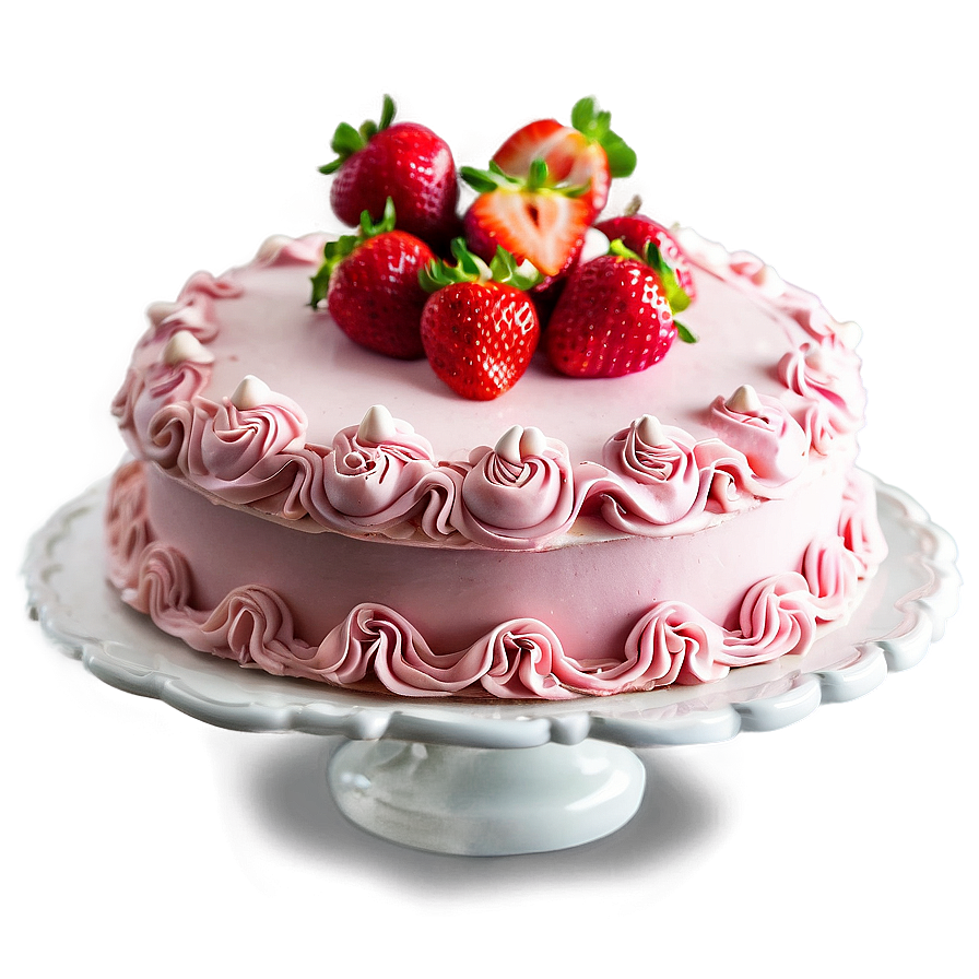 Classic Strawberry Cake Png Vdt PNG