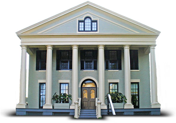 Classic Style Mansion Facade PNG