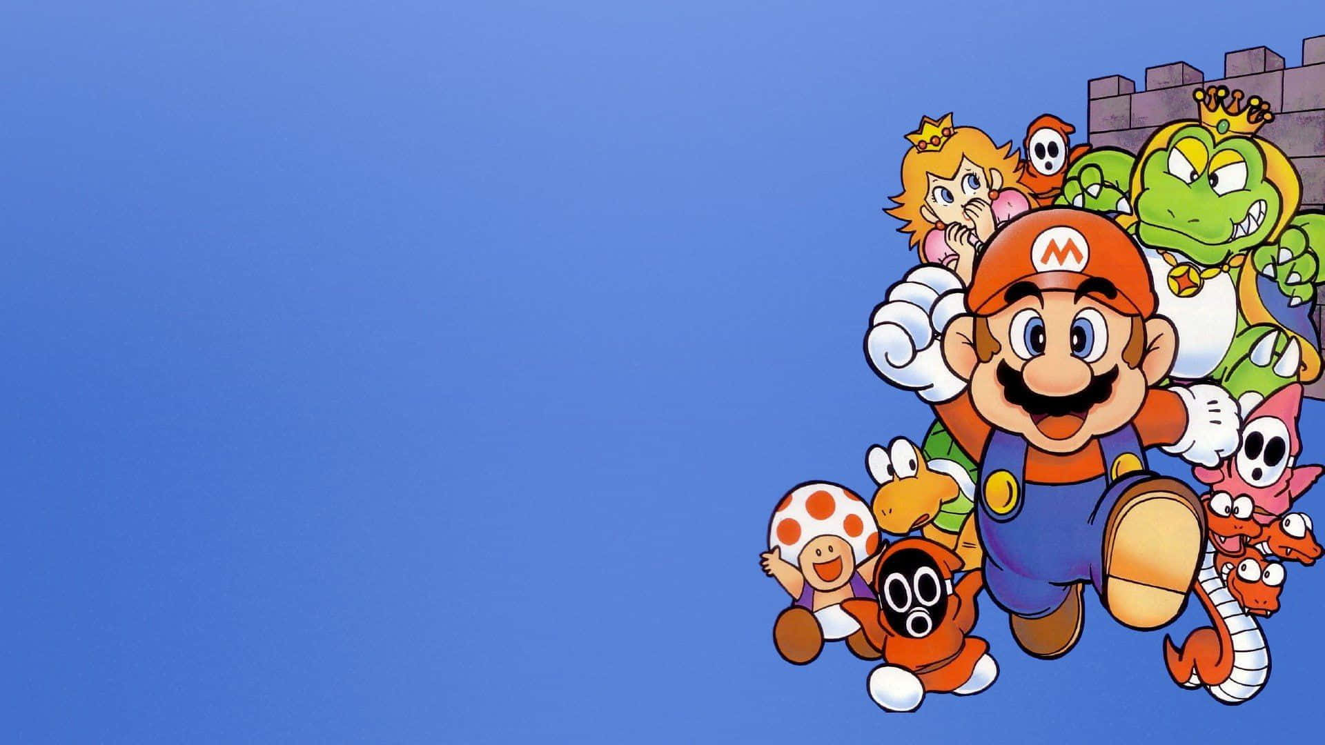 Omfamnanostalgin - Klassiska Super Mario Wallpaper