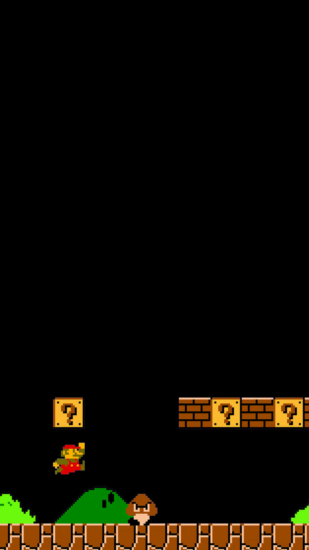 Experience Classic 8-bit Super Mario Action Wallpaper