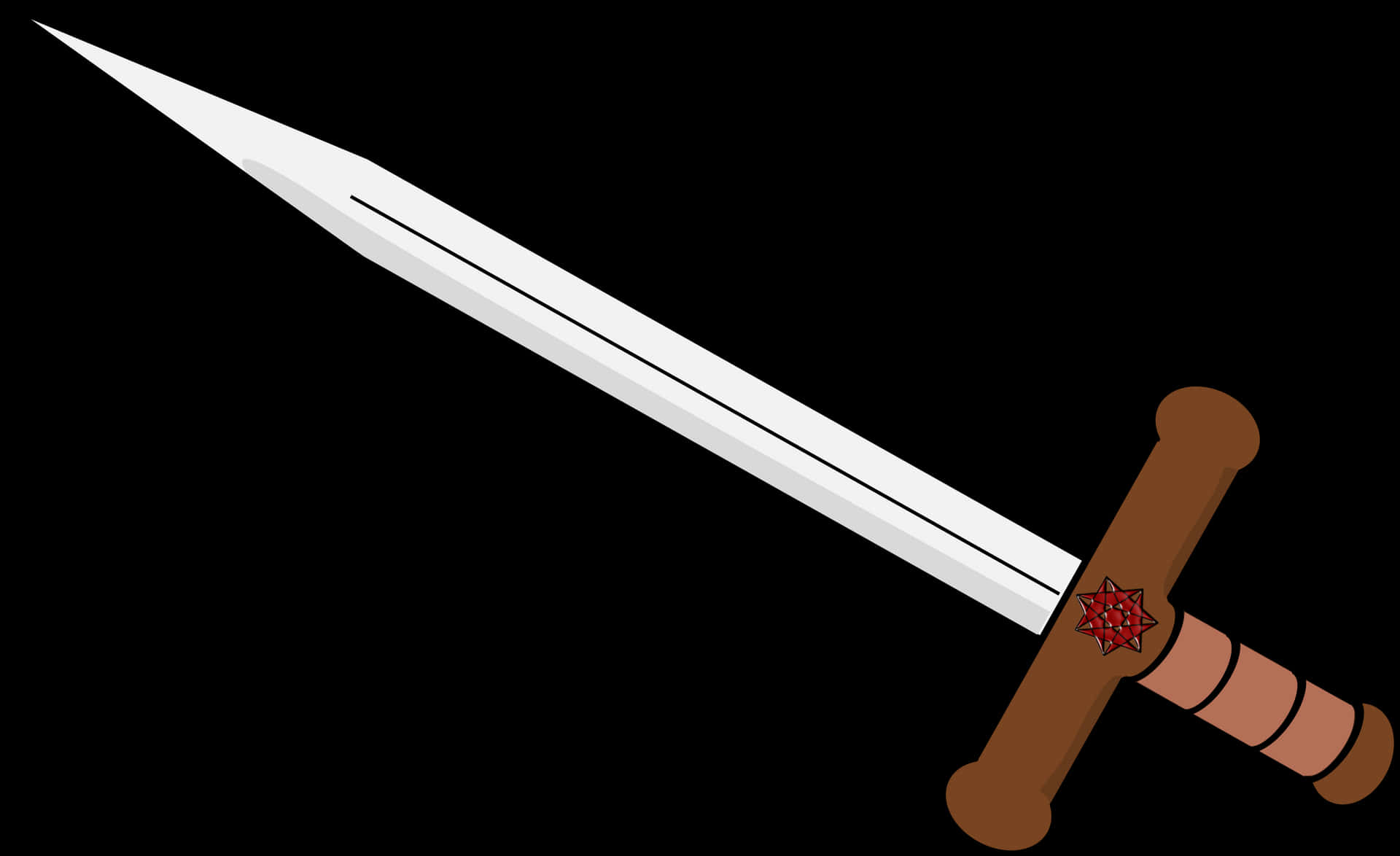 Classic Sword Illustration PNG
