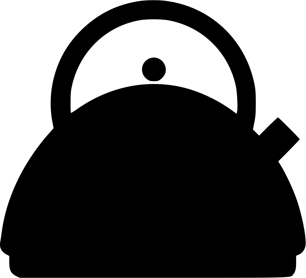 Classic Teapot Silhouette PNG