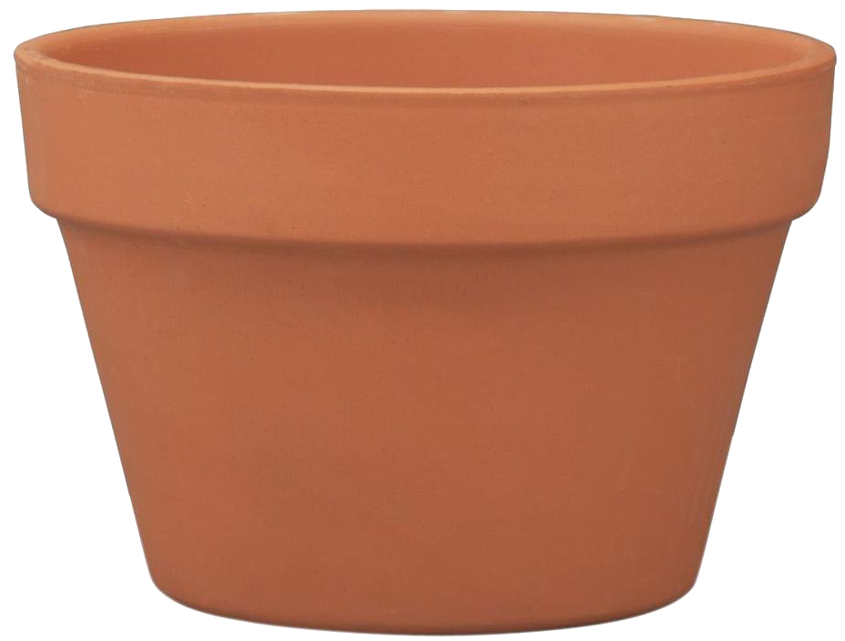 Classic Terra Cotta Plant Pot PNG