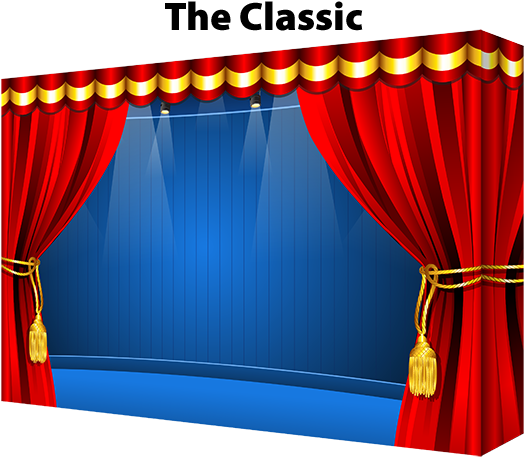 Classic Theater Stage Curtains PNG