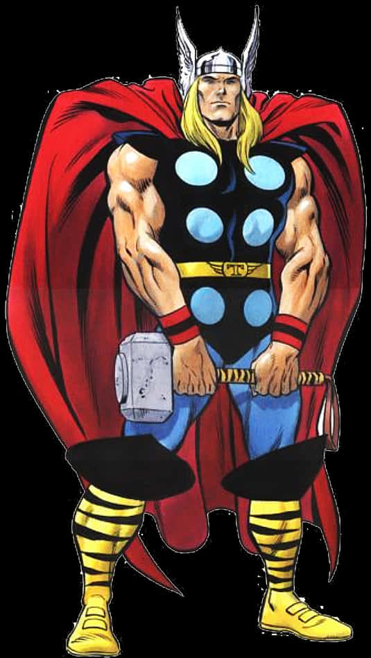 Classic Thor Comic Art PNG