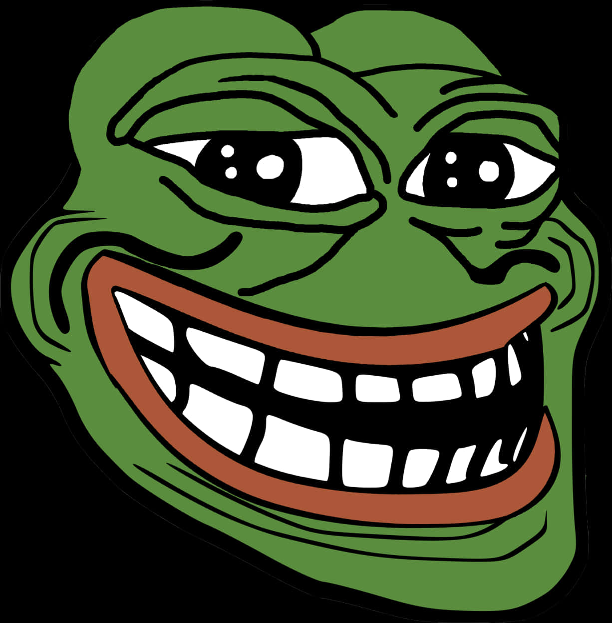 Classic Troll Face Meme PNG