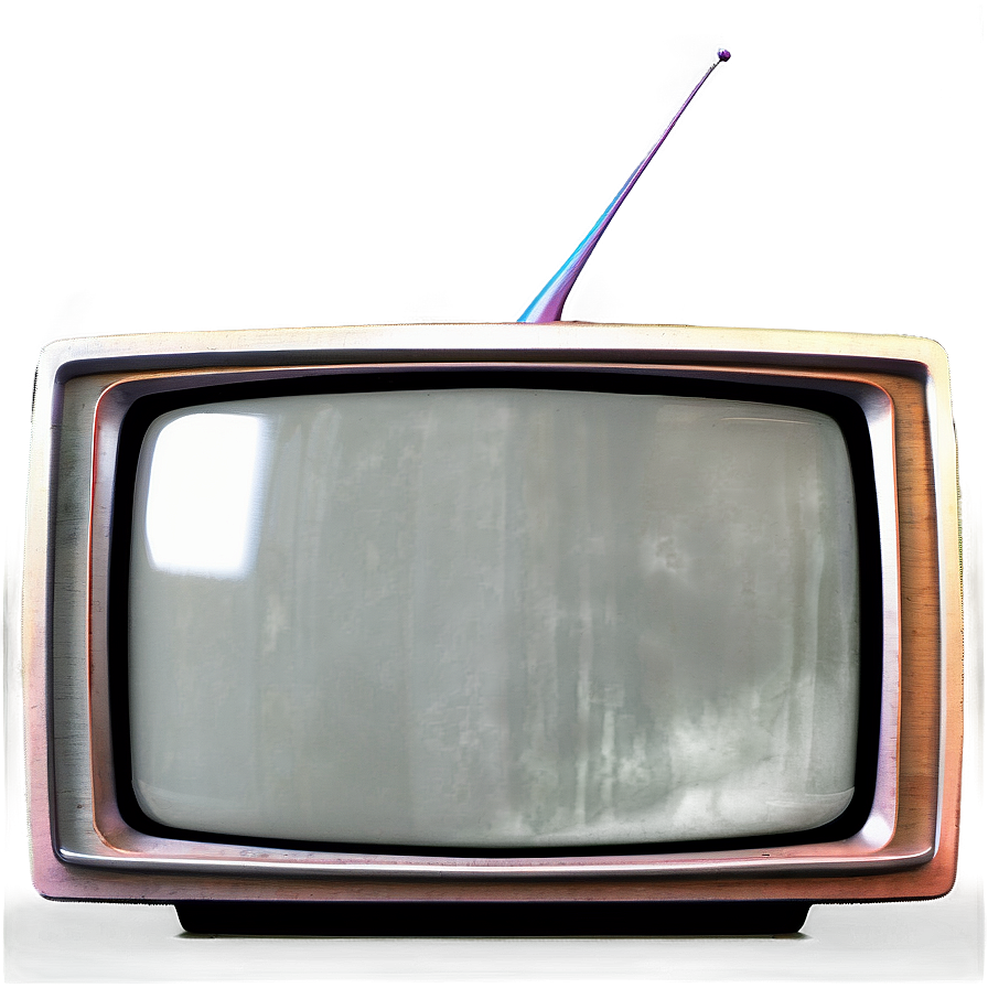 Classic Tv With Screen Glare Png 06262024 PNG