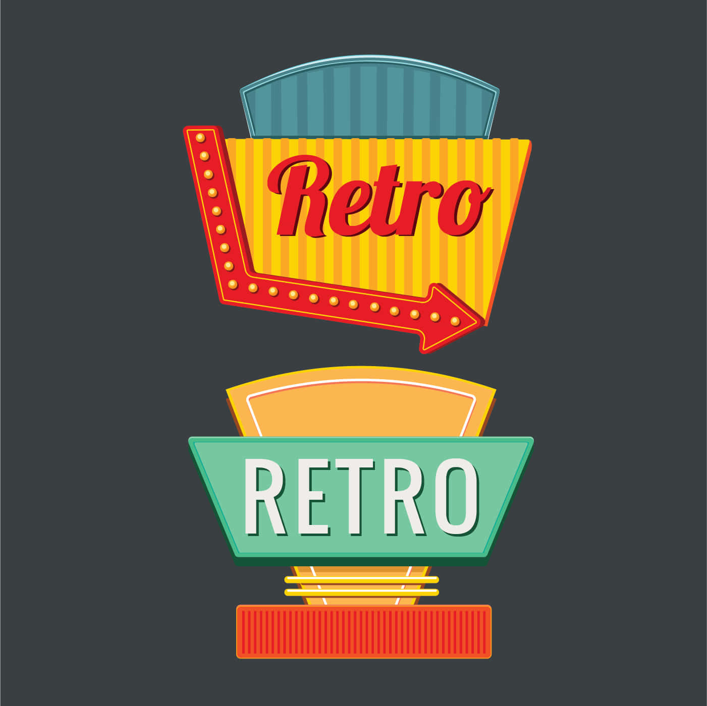 Classic Vintage Signs Collection Wallpaper