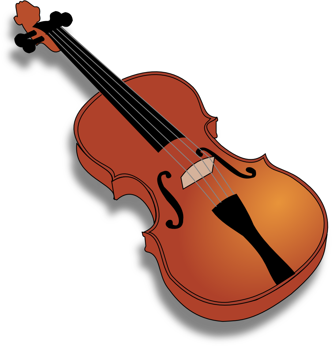 Classic Violin Illustration PNG