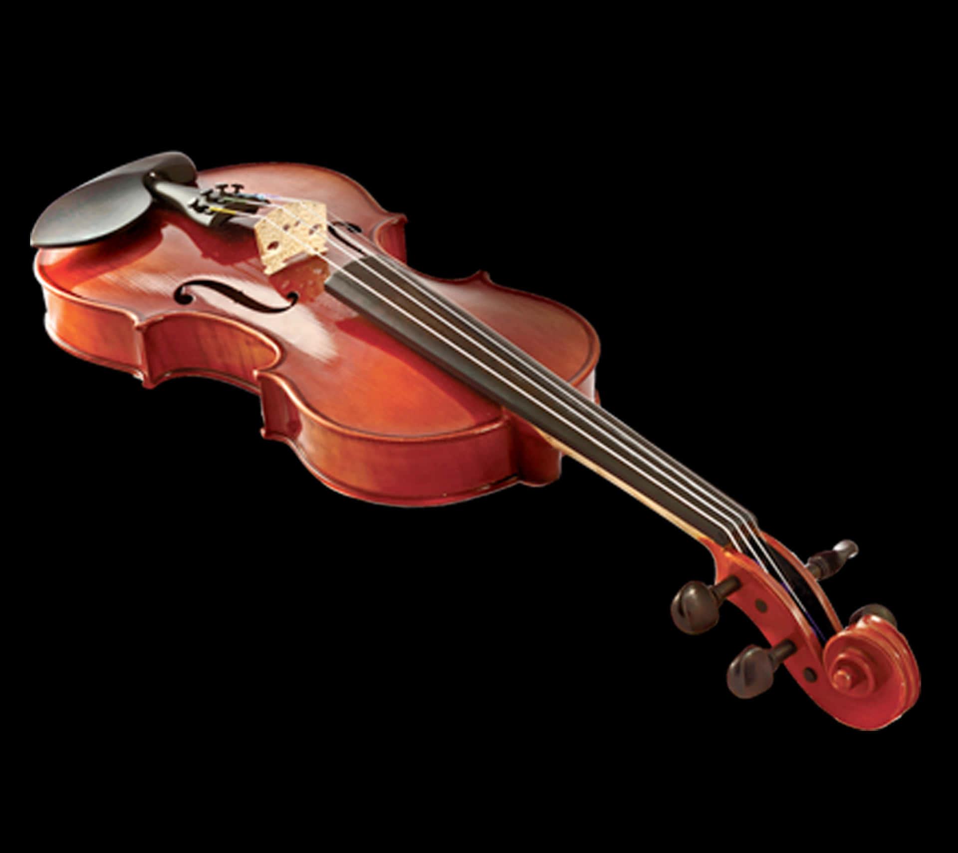 Classic Violinon Black Background PNG