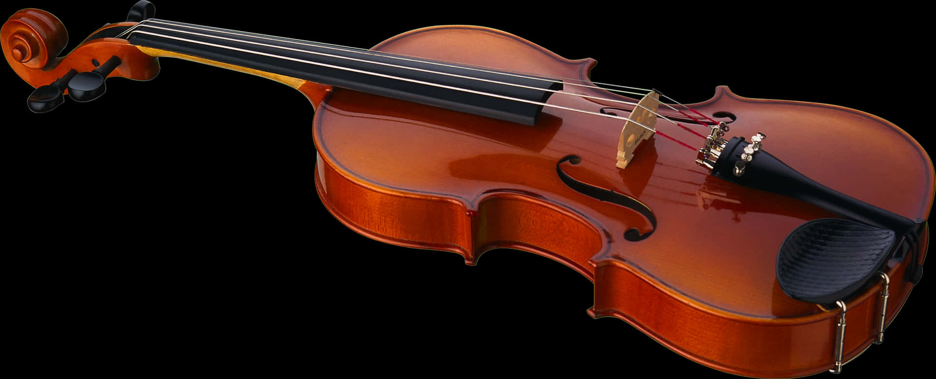 Classic Violinon Black Background PNG
