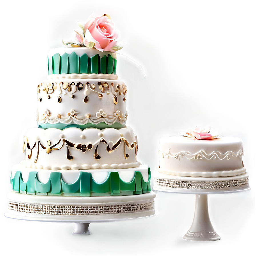 Classic Wedding Cake Png 06122024 PNG