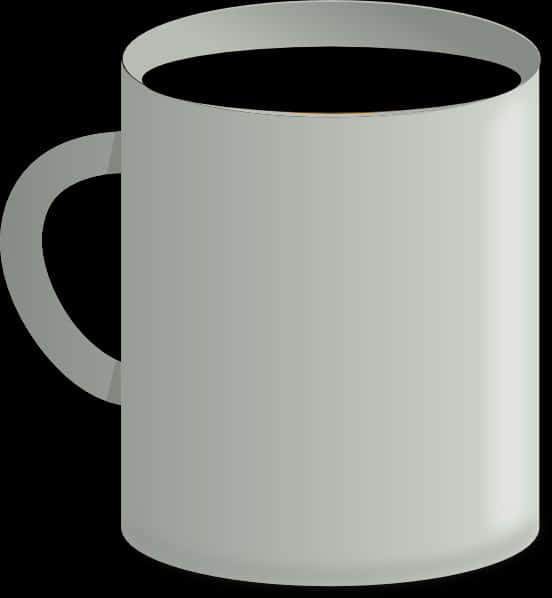 Classic White Coffee Mug PNG