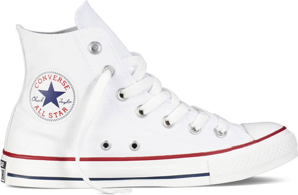 Classic White Converse Chuck Taylor PNG