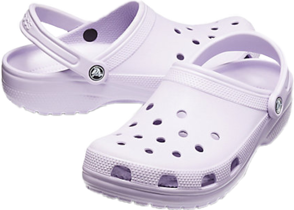 Classic White Crocs Footwear PNG