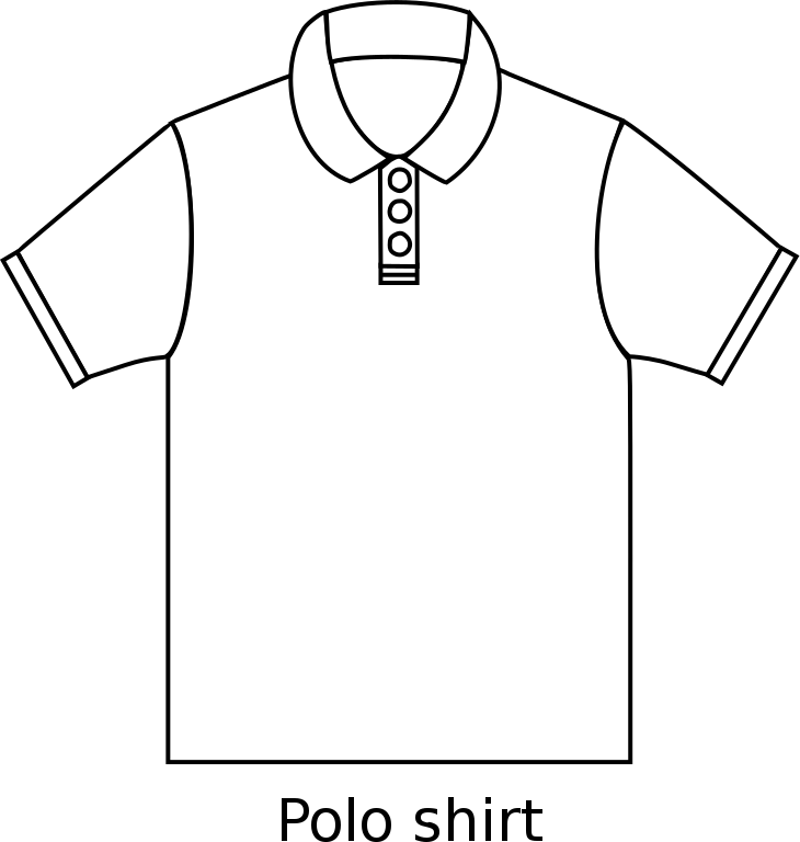 Classic White Polo Shirt Vector PNG