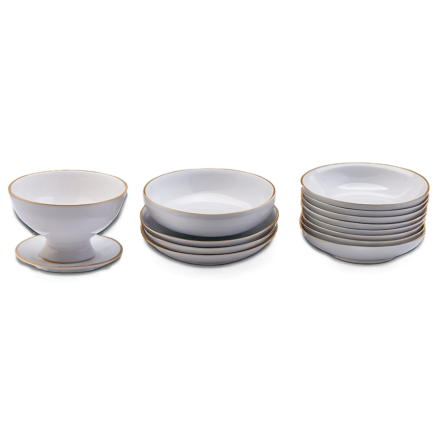 Classic White Porcelain Dishes Png Nqa5 PNG