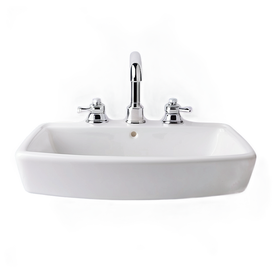 Classic White Porcelain Sink Png 17 PNG