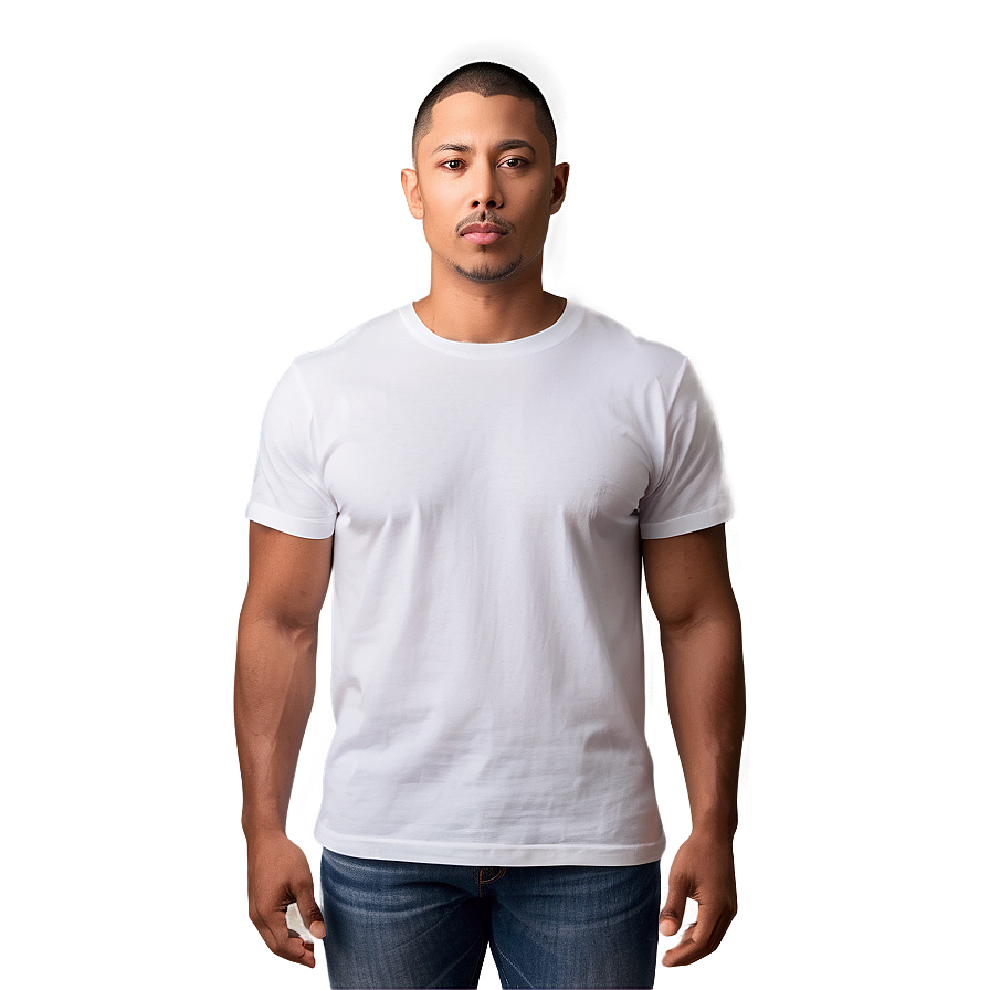 Classic White T-shirt Mockup Png 75 PNG