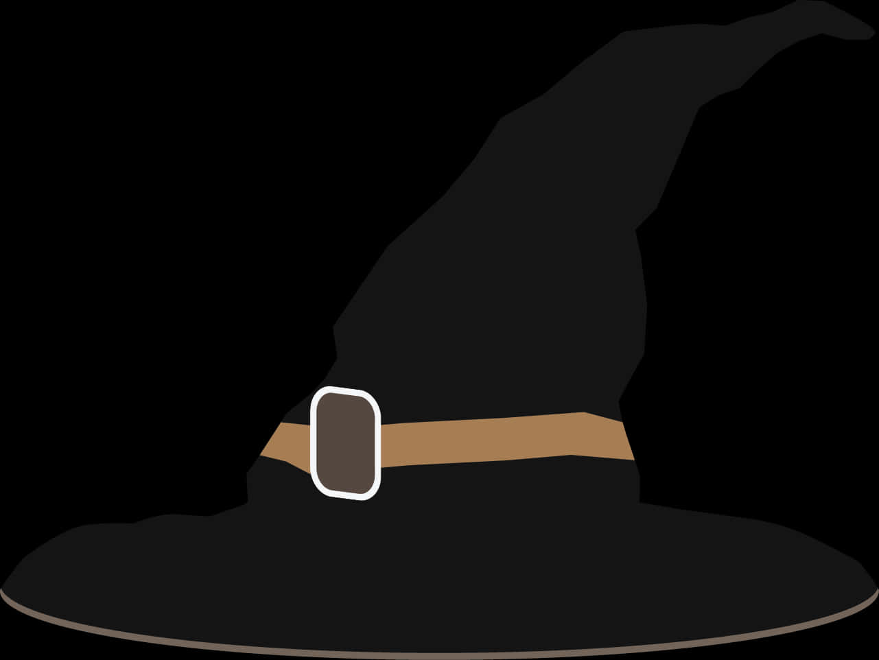 Classic Witch Hat Illustration PNG