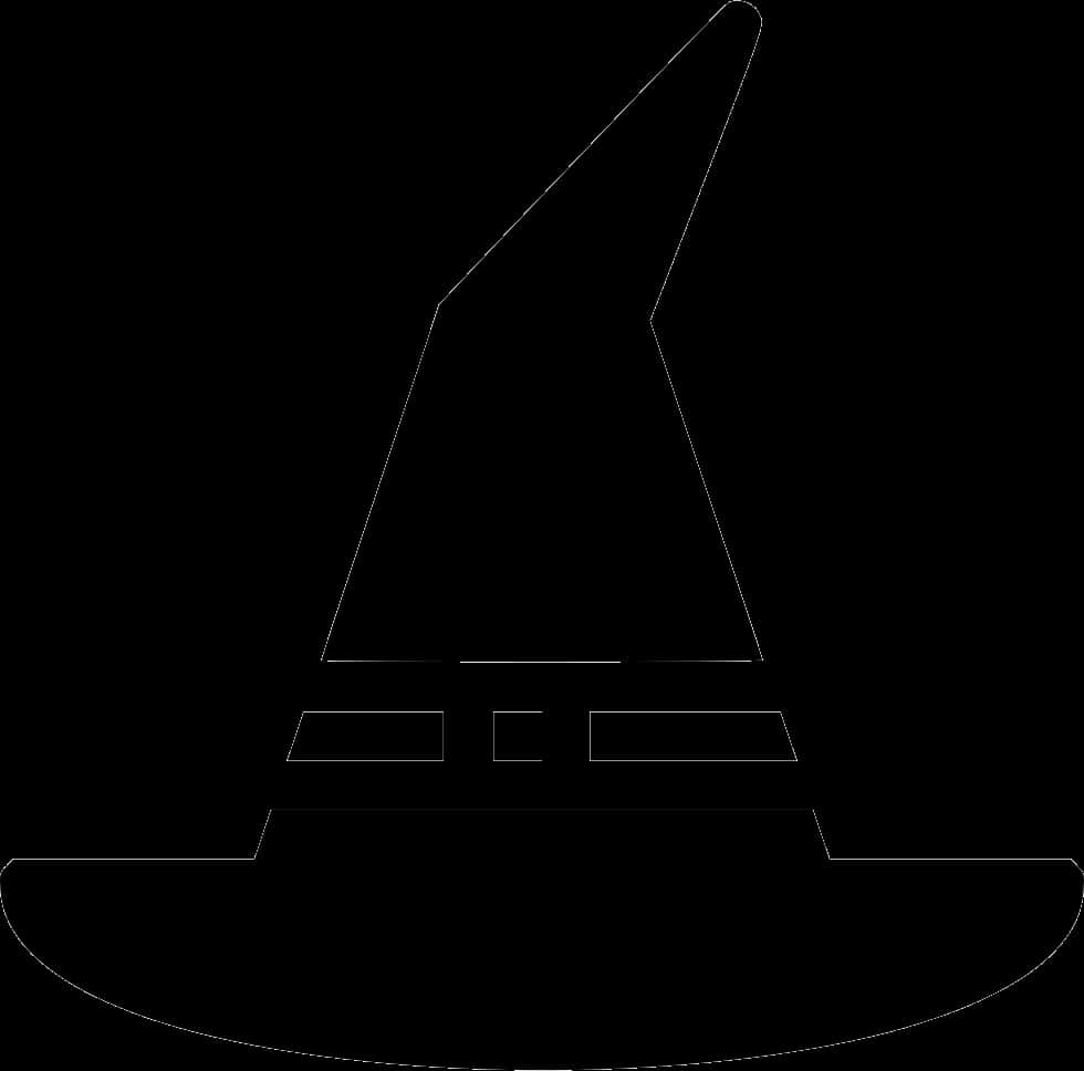 Classic Witch Hat Silhouette PNG