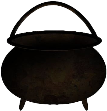 Classic Witchs Cauldron Silhouette PNG