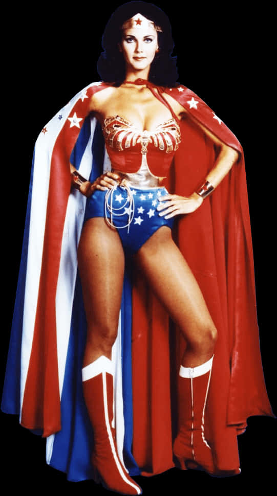 Classic Wonder Woman Pose PNG