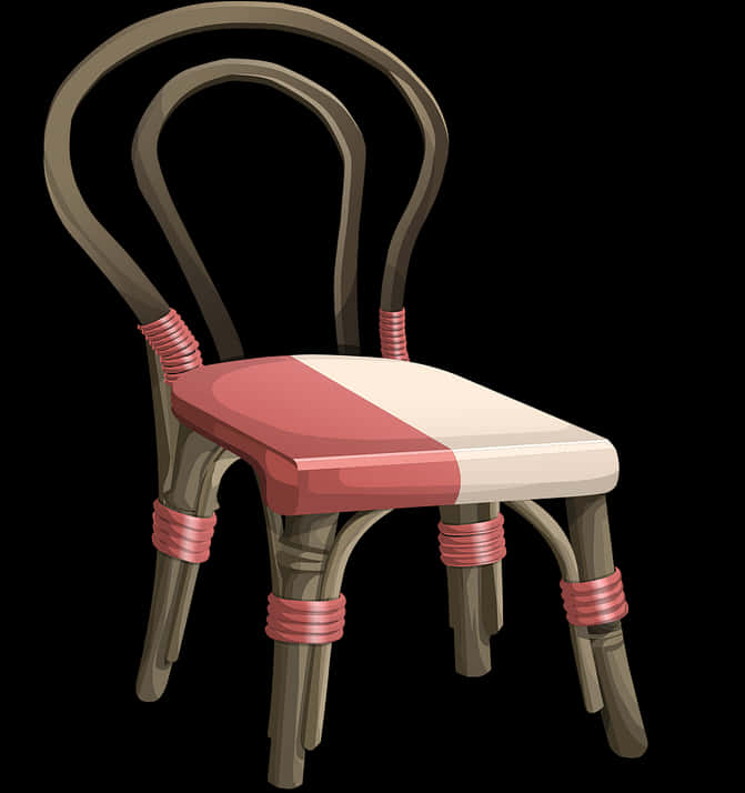 Classic Wooden Chair Design PNG