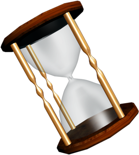 Classic Wooden Hourglass3 D Render PNG