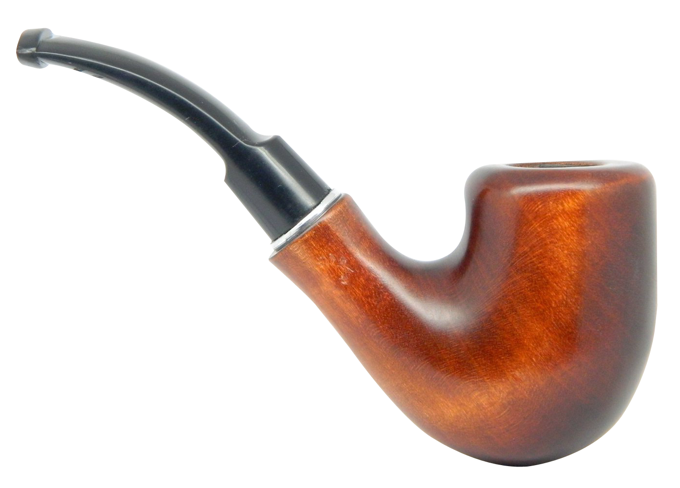 Classic Wooden Smoking Pipe PNG
