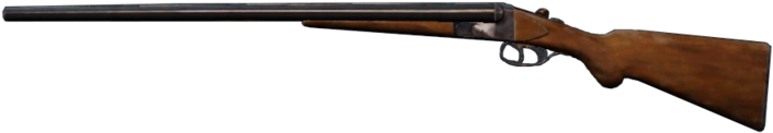 Classic Wooden Stock Shotgun PNG