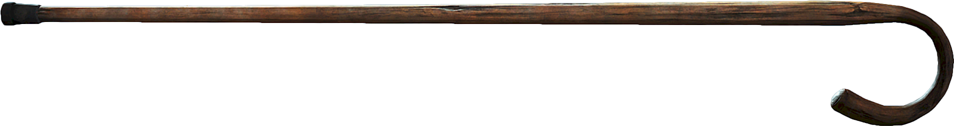 Classic Wooden Walking Stick PNG